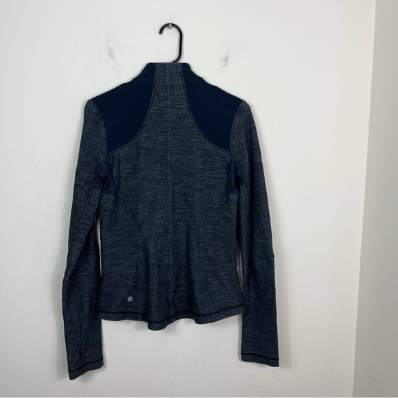 Lululemon Forme Jacket Reversible Slub Denim Inkwell/ Inkwell Sz 8 - Picture 8 of 11
